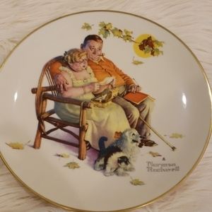 NORMAN ROCKWALL 1973‎  FALL FONDLY WE REMEMBER PLATE